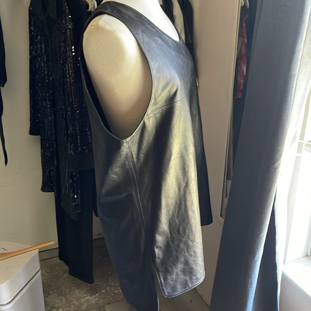 Mini Leather Dress - Picture 2 of 7